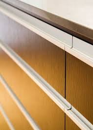 Aluminum Extruded Handles On Veneer Cabinet Doors Kitchen Design Centre Modern Kitchen Cabinet Design Modern Kitchen Design