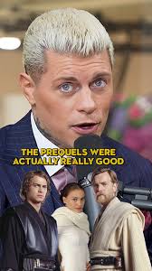 Cody Rhodes Loves The Star Wars Prequels #wwe #wrestling #codyrhodes  #starwars