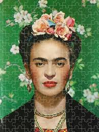 The love embrace of the universe, the earth (mexico), me, diego, and mr. Frida Kahlo Puzzles Fine Art America