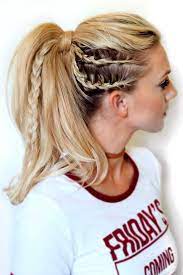 Hairstyle Sporty Hairstyles Braided Ponytail Hairstyles Curly Hair Styles