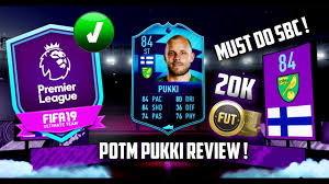 4th in the world fut champions rewards! Fifa 20 Ultimate Team Teemu Pukki Potm Sbc Review Only 20k Must Do Youtube