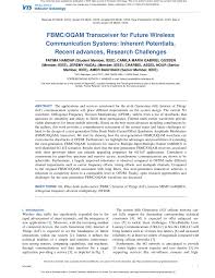 PDF) FBMC/OQAM Transceiver for Future Wireless Communication Systems:  Inherent Potentials, Recent Advances, Research Challenges