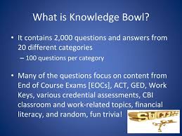 If you fail, then bless your heart. Knowledge Bowl Sponsored By Ppt Download
