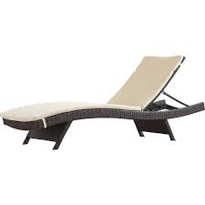 Garry Wicker Adjustable Chaise Lounge With Cushion Wicker Chaise Lounge Outdoor Chaise Lounge Chaise Lounge