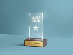 Glass Trophy Mockup Glass Trophies Mockup Free Psd Stationery Mockup Free