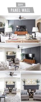 Chic Family Room Makeover With Diy Panel Wall Accent Walls In Living Room Family Room Makeover Living Room Remodel