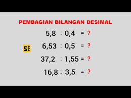 Bilangan desimal lebih mudah digunakan saat melakukan perhitungan dengan komputer, sedangkan. Cara Mengerjakan Soal Pembagian Desimal Pesat Id