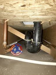 The whirlpool effect of the water creates a suction that. Abs P Trap Under Bathtub Mister Plumber