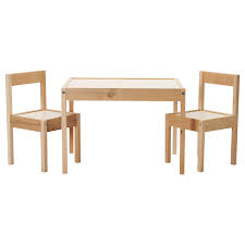 Latt Children S Table And 2 Chairs White Pine Ikea Childrens Table Kids Furniture Sets Wooden Childrens Table