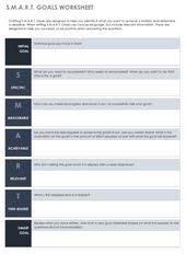 How To Write Smart Goals Smartsheet Smart Goals Worksheet Smart Goals Template Smart Goals Examples