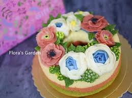 韓式豆沙擠花蛋糕攻略 三色戚風蛋糕by flora recipe cake desserts flora garden