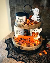 Halloween Tier Tray Decor Cake Stand Decor Tray Decor Christmas Tiered Tray Decor