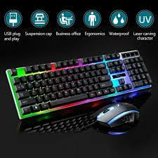 Press fn + the right arrow key to switch through the colors (you'll see it on the ~ key) and now wtv key you press it'll set it to that color. Led Gaming Keyboard Mouse Usb Wired Rgb Colour Back Light Up Rainbow Pc Laptop 702749803989 Ebay