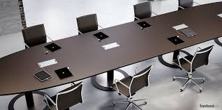 Multipli Ceo Long Leather Meeting Table Conference Table Design Meeting Room Design Conference Room Design