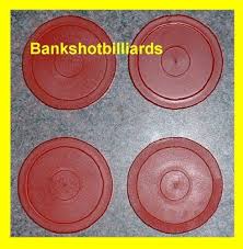 4 Red Round Air Hockey Pucks By Billiard Evolution 6 75 Set Of 4 Red Round Air Hockey Pucks These Table Hockey Pu Hockey Puck Air Hockey Tables Air Hockey
