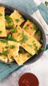 Cauliflower Garlic Bread Video Recipe Video Cauliflower Garlic Bread Food Processor Recipes Healthy Garlic Bread