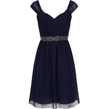 Little Mistress Navy Off The Shoulder Dress Navy Cocktail Dress Chiffon Dress Short Blue Dress Short