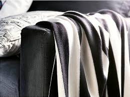 Black And White Striped Throw Blanket Ikea Amazon Com Ikea Eivor Blanket Throw 67x49 Afghans Striped Black White 100 Acrylic Bedroom Living Room Decoration Black And Ikea Throws Ikea Shopping Ikea