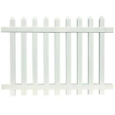 Azembla 4 X 6 White Vinyl Cape Cod Picket Fence Panel At Menards