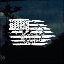 Black And White American Flag Eagle Decal Bald Eagle Weathered American Flag Truck Decal Sticker Custom Sticker Shop American Flag Decal Vinyls American Flag Decal Punisher Skull American Flag