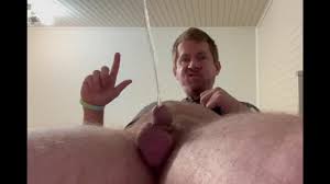 Man Peeing in the Toilet Camera Between Legs