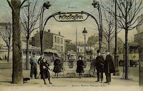Metropolitain Metro Paris Ligne 3 Guimard Station Martin Nadaud Le Metropolitain Station Martin Nadaud Metro Parisien Metro Paris Plan Metro Paris