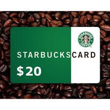 Check spelling or type a new query. Starbucks 20 Gift Card Gift Card