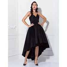 Australia Formal Dresses Cocktail Dress Party Dress Prom Dress Black Plus Sizes Dresses Petite Ball Gown Spaghetti Straps Asymmetrical Taffeta Ball Gowns Black Prom Dresses Cocktail Dress Party