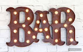 You Know This Light Up Rustic Bar Sign Would Look Perfect In Your Kitchen Rusty Vintage Style Coming Soon With Rocket Lighted Bar Signs Pub Decor Bar Signs