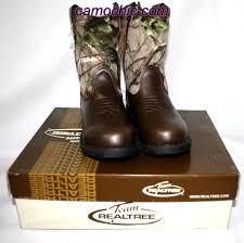 realtree camo youth cowboy boots dustin jr