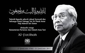 Tan sri adenan satem perlu menjelaskan secara terbuka kepada rakyat tentang yang telah beliau lakukan untuk sarawak sejak berkecimpung dalam politik selama lebih 40 tahun. Nafas Cube Takziah Atas Pemergian Allahyarham Yab Tan Sri Adenan Satem Ketua Menteri Sarawak Al Fatihah Facebook