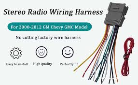 I am looking for a diagram to the factory 24 pin radio wiring harness on a 2005 chevy malibu classic. Amazon Com Red Wolf Replacement For Gm Chevy Silverado Gmc 2000 2012 Model Aftermarket Stereo Radio Wiring Harness Connector Adapter Car Electronics