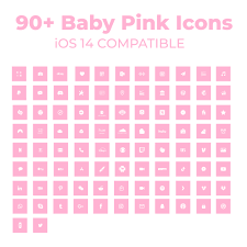 Icon pattern create icon patterns for your wallpapers or social networks. Ios 14 Aesthetic Baby Pink Icon Set Premium Icon Pack