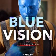 Mcu The Direct On Twitter Wandavision S Makeup Artists Had To Resort To Painting Paul Bettany Blue As Vision S Maroon Skin Tone Didn T Translate Well To Grayscale Details Https T Co R96mlyfmx2 Https T Co K5zqczawzs