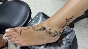 Floral Tattoo Ornament Tattoo Flower Tattoo Bird Tattoo Foot Tattoo Sarmasik Dovmesi Kina Dovmesi Gecici Dovme Bod Foot Tattoo Toe Tattoos Foot Tattoos