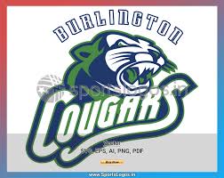 Burlington Cougars Hockey Sports Vector Svg Logo In 5 Formats Spln000587 Sports Logos Embroidery Vector For Nfl Nba Nhl Mlb Milb And More In 2020 Sport Hockey Embroidery Logo Sports Logo