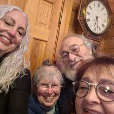 Nancy (Gingerich) Holland and I spent a lovely afternoon with Rosemary  (Tarentino) Haness and Sal Guadagnino. They weren't able to attend the  reunion so we brought it to them. Their creativity, quick