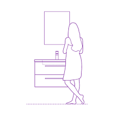 A bathroom vanity is an essential piece of every bathroom's layout. Bathroom Vanities Dimensions Drawings Dimensions Com