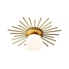 Spherical Flush Mount Lighting With Frosted Glass Shade Minimalism 1 Bulb Ceiling Mounted In 2020 Ceiling Mount Light Fixtures Flush Ceiling Lights Globe Ceiling Light