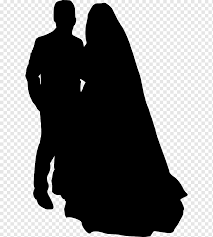 Mempelai Pria Siluet Pengantin Hewan Fotografi Pernikahan Png Pngwing