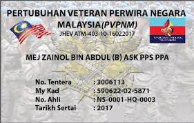 Pihak pertama memberi kuasa penuh kepada pihak kedua untuk melakukan : Contoh Kad Pertubuhan Veteran Perwira Negara Malaysia Facebook