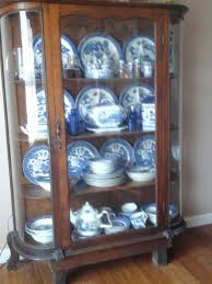 Show off your favorite trophy collection in a corner curio cabinet. Antique Curved Glass Cabinet My Antique Furniture Collection