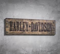 Garage Workshop Deck Tool Shed Bar Man Cave You Get The Idea Harley Davidson Studded Wooden Sign Geschenke H I S