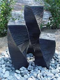 Wasserspiel Einzelsaule 55 Cm Stele Gedreht Schwarz Springbrunnen Saulenbrunnen In Garten Terrasse Teiche Springbrunnen Garten Springbrunnen Brunnen Garten