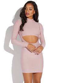 Faux Two Piece Cutout Dress