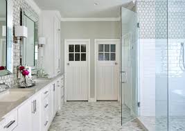 Cabinets & granite creations serving san antonio, south texas, and central texas. Spa Bathroom With White Cabinets Mosaic Wall Tile Regina Andrews Wall Sconces Wall Mounted Fauc Kitchen Cabinets In Bathroom Rustic Bathroom Vanity Diy Home