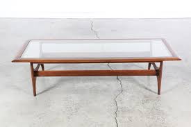 A solid wood lane furniture coffee table can hold a room down and project a classic understated vibe. Mid Century Sculptural Coffee Table W Glass Top By Lane Vintage Supply Store