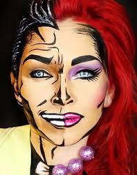 cartoon two face makeup tutorial
