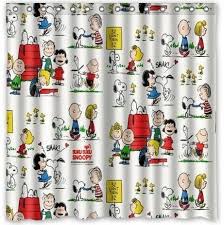 Peanuts Bathroom Decor Bathroom Decor Printed Shower Curtain Decor