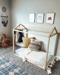 What S So Montessori About A House Bed Monti Kids In 2021 Montessori Toddler Bedroom Montessori Nursery Floor Bed